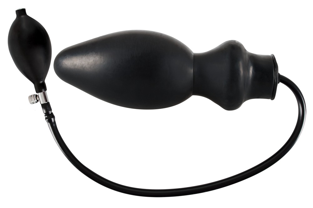 The Late X Collection - Latex Opblaasbare Butt Plug - Handpomp - Afbeelding 2