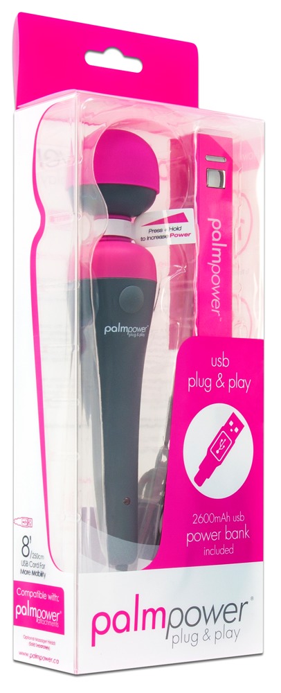 Palmpower - Wand Massager - Clitoris Vibrator - Oplaadbaar - Powerbank - Afbeelding 2