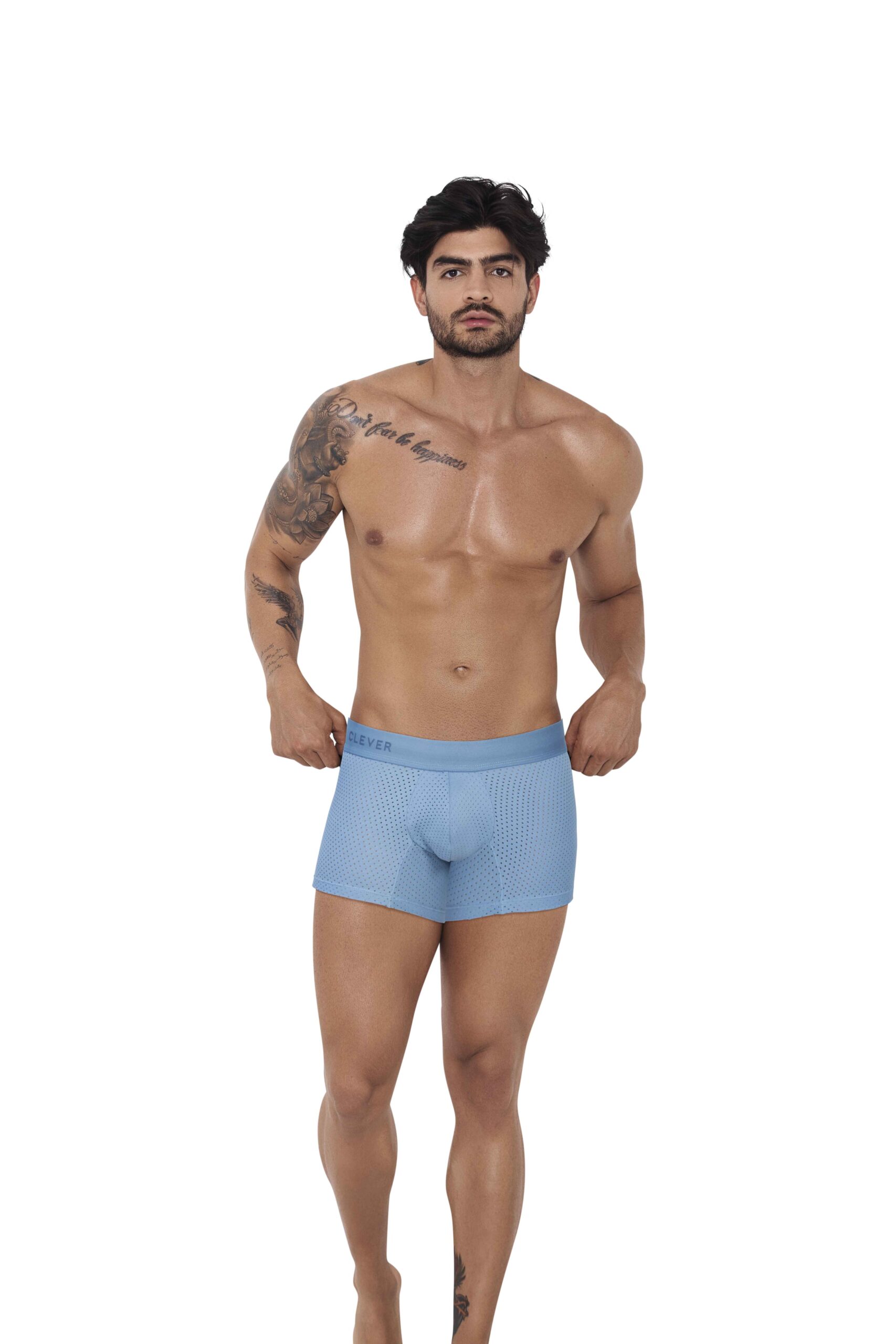 Clever Moda - Euphoria Boxershort - Mesh - Zacht Microvezel - Brede Band - Blauw - Afbeelding 3