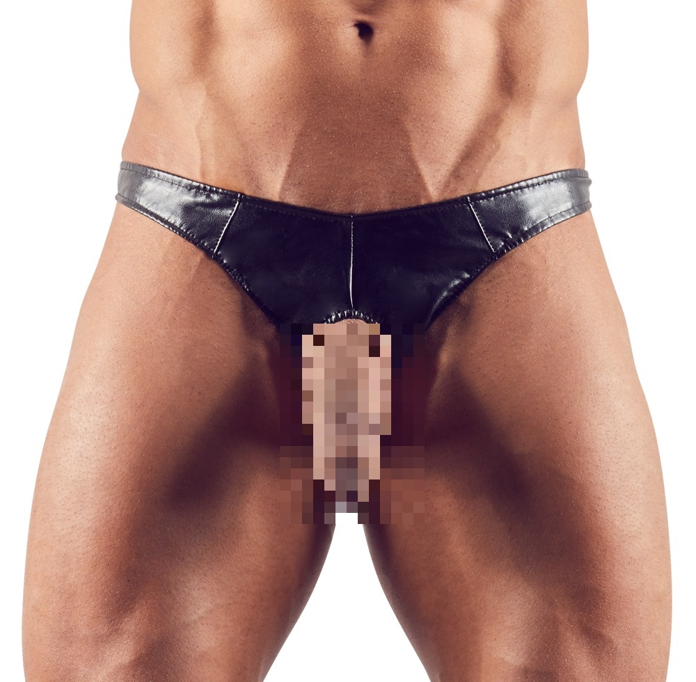 Svenjoyment Underwear - String PU-Leer - Showmaster - PU-Leer - Zwart