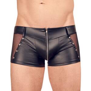 Svenjoyment Underwear - Short - Wetlook - Gaas - Studs - Zwart