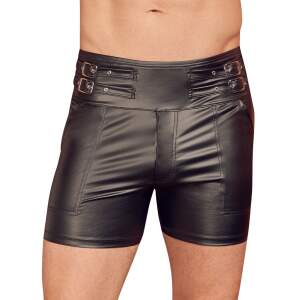 NEK - Wetlook Short - 4 Gespen - Zwart