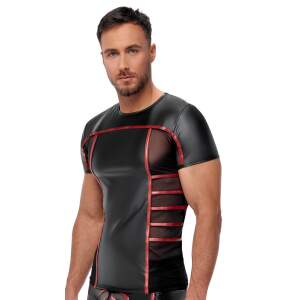 NEK - Shirt - Rode Banen - Wetlook - Gaas - Zwart