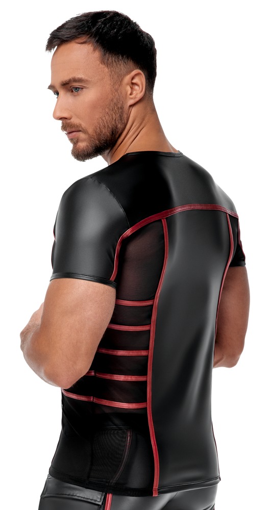 NEK - Shirt - Rode Banen - Wetlook - Gaas - Zwart - Afbeelding 5