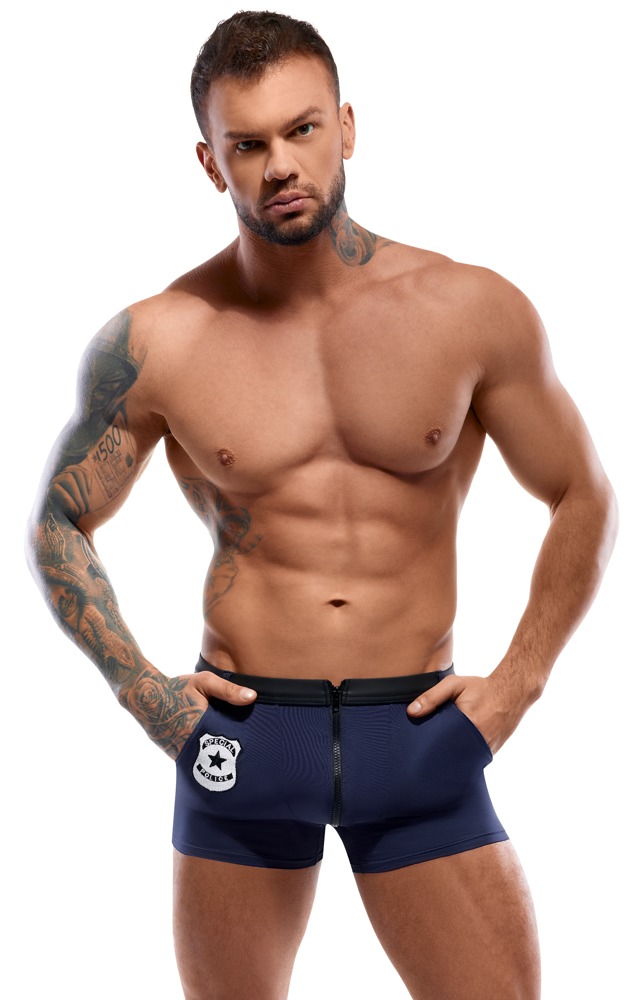 Svenjoyment Underwear - Short - Politielook - Lycra - Blauw - Afbeelding 2