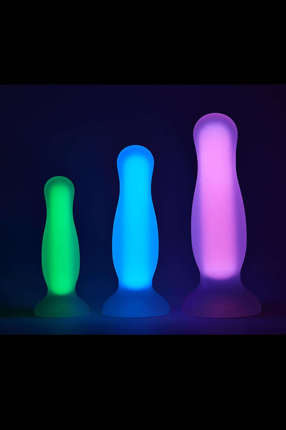 Dream Toys - Radiant - Butt Plug - Small - Glow in the Dark - Soft Siliconen - Groen - Afbeelding 2