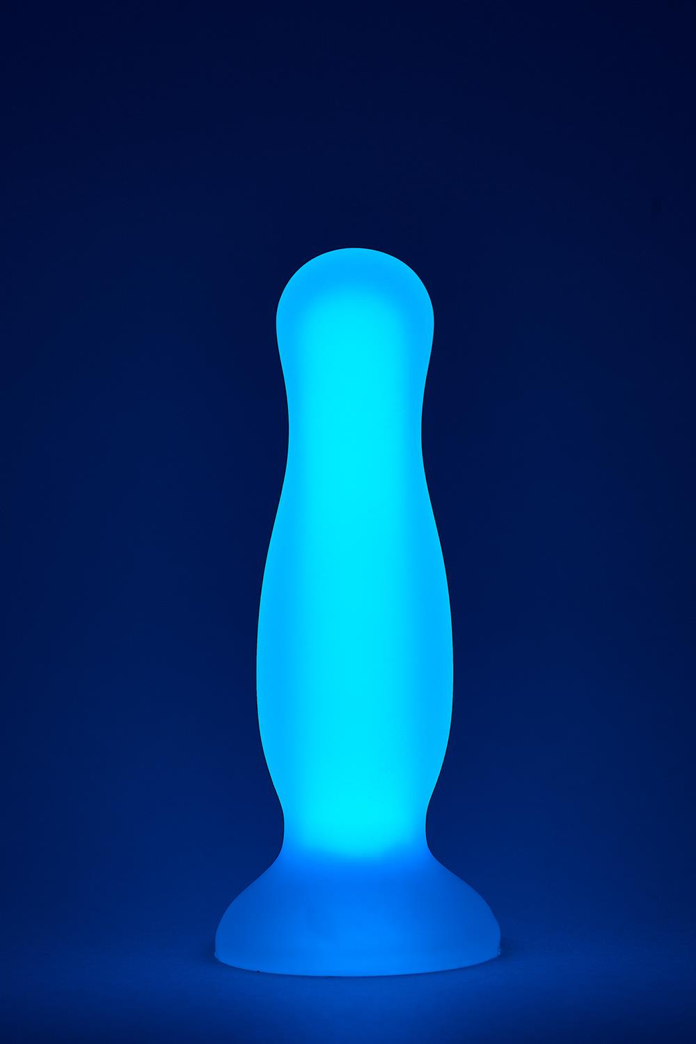 Dream Toys - Radiant - Butt Plug - Medium - Glow in the Dark - Soft Siliconen - Blauw