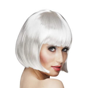 Pruik - Boblijn - Wit