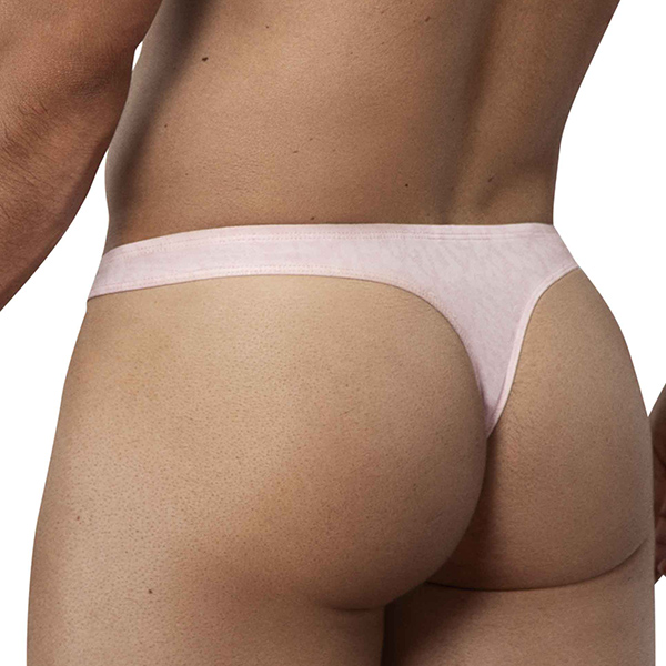 Clever Moda - Shining Thong - String - Glanzend - Panter Print - Roze - Afbeelding 2