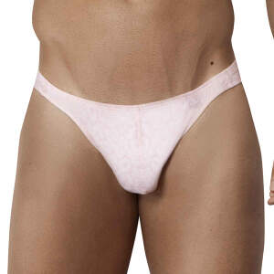 Clever Moda - Shining Thong - String - Glanzend - Panter Print - Roze