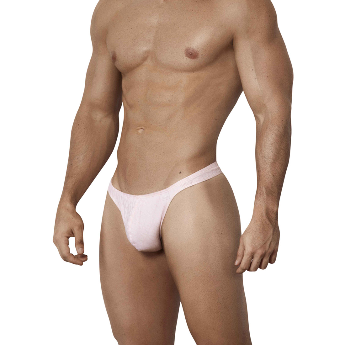 Clever Moda - Shining Thong - String - Glanzend - Panter Print - Roze - Afbeelding 3