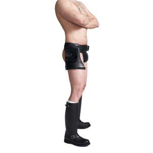 Mister B - Hip Holster - Leer - Zwart