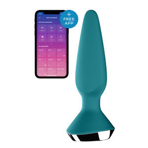 Satisfyer - Plug-Ilicious 1 - Vibrerende Butt Plug - App Controlled - Siliconen - Petrol