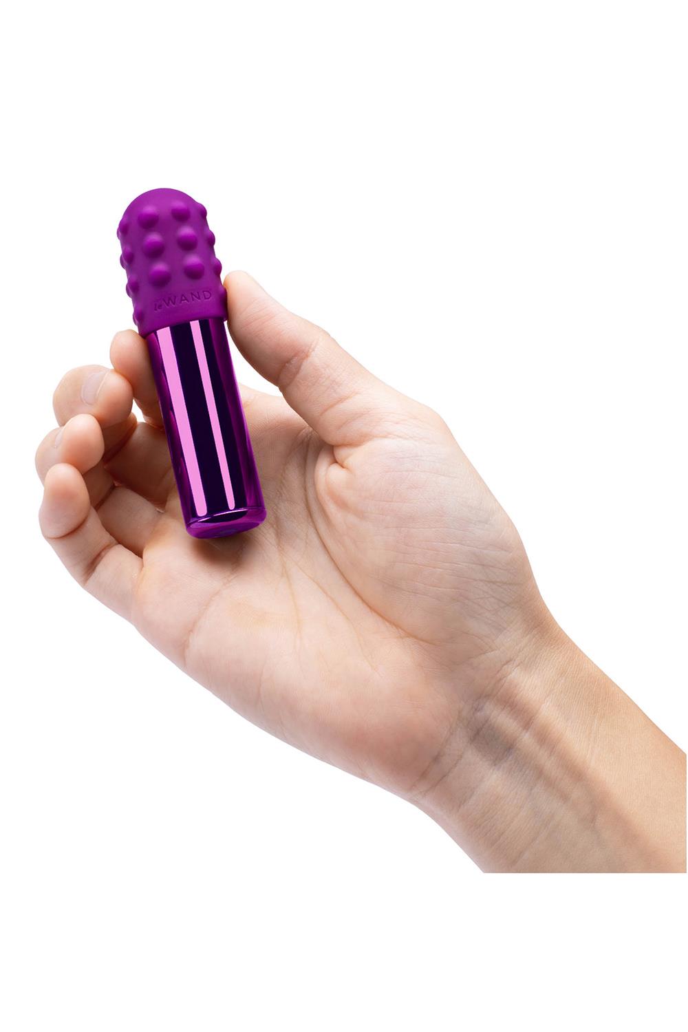 Le Wand - Bullet - Mini Vibrator - 2 Verwisselbare Opzetstukken - Paars