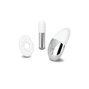 Le Wand - Little Pleasures 6-Delige Collectie - Opleg Vibrator - Bullet Vibrator - Beweegbare Top  - Wit