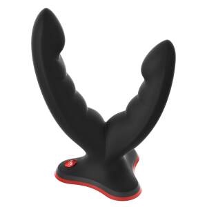 Fun Factory - Ryde - Dubbele Dildo - Zuignap - Anaal - Vaginaal - Siliconen - Zwart