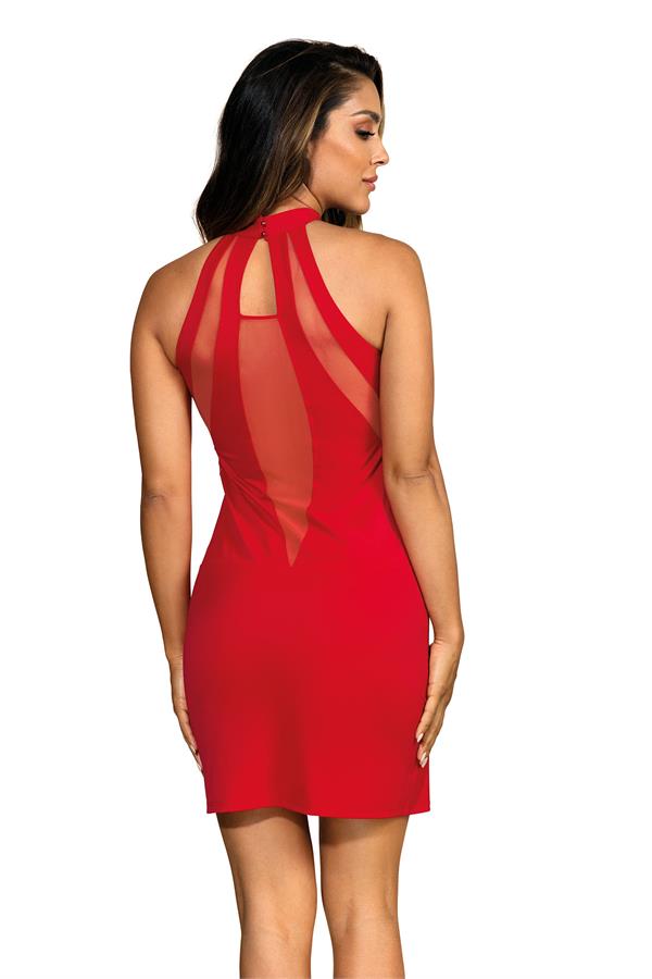 Axami - Jurk Persee - Lycra - Gaas - Rood - Afbeelding 2