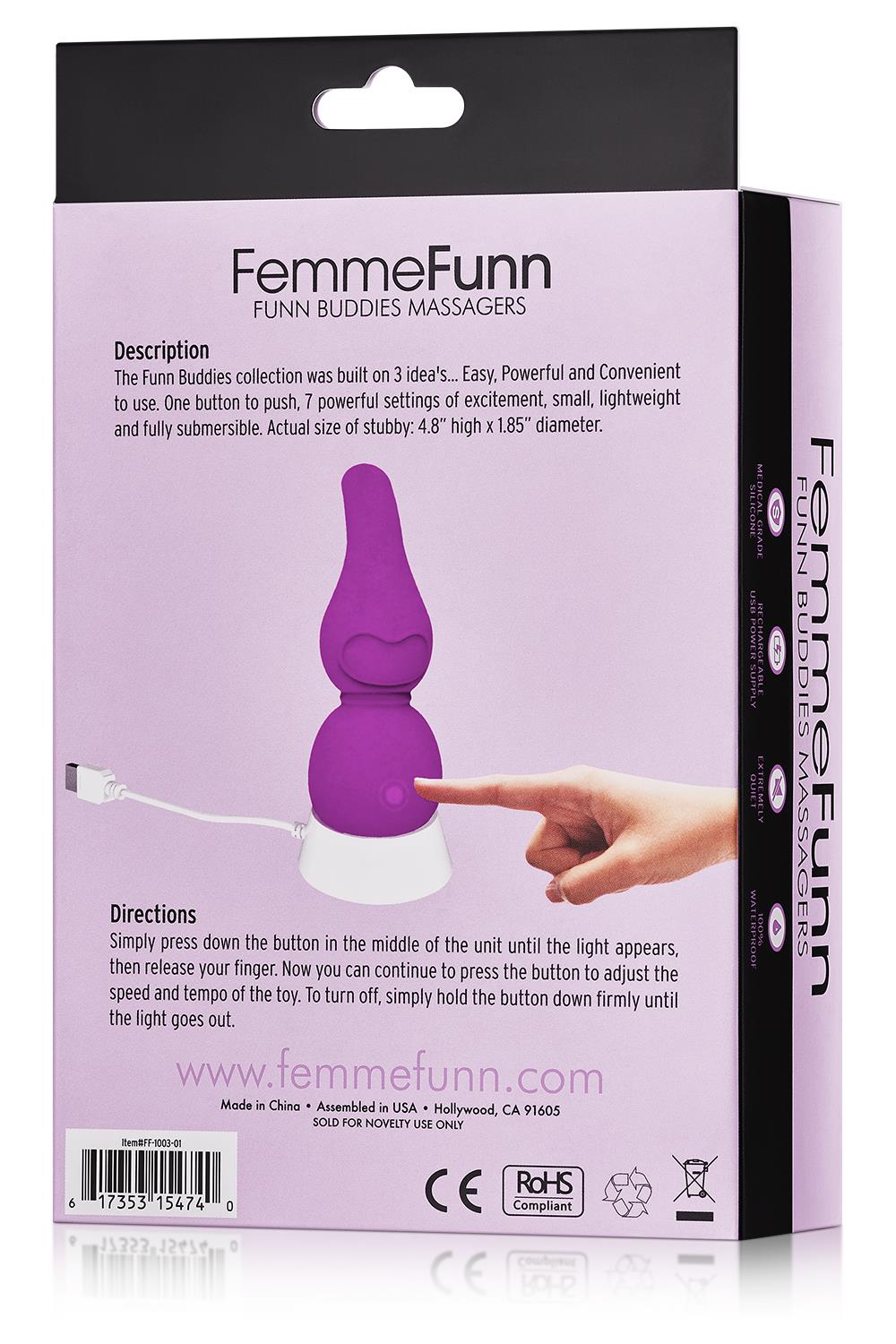 FemmeFun - Stubby - G-Spot Vibrator - Paars - Afbeelding 8