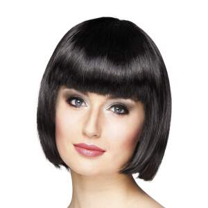 Pruik - Boblijn - Zwart