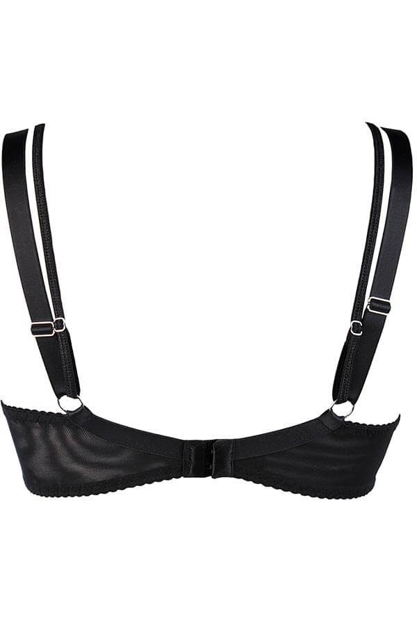 Axami - Brillance - Kanten BH - Straps - Koningsblauw - Zwart - Afbeelding 7