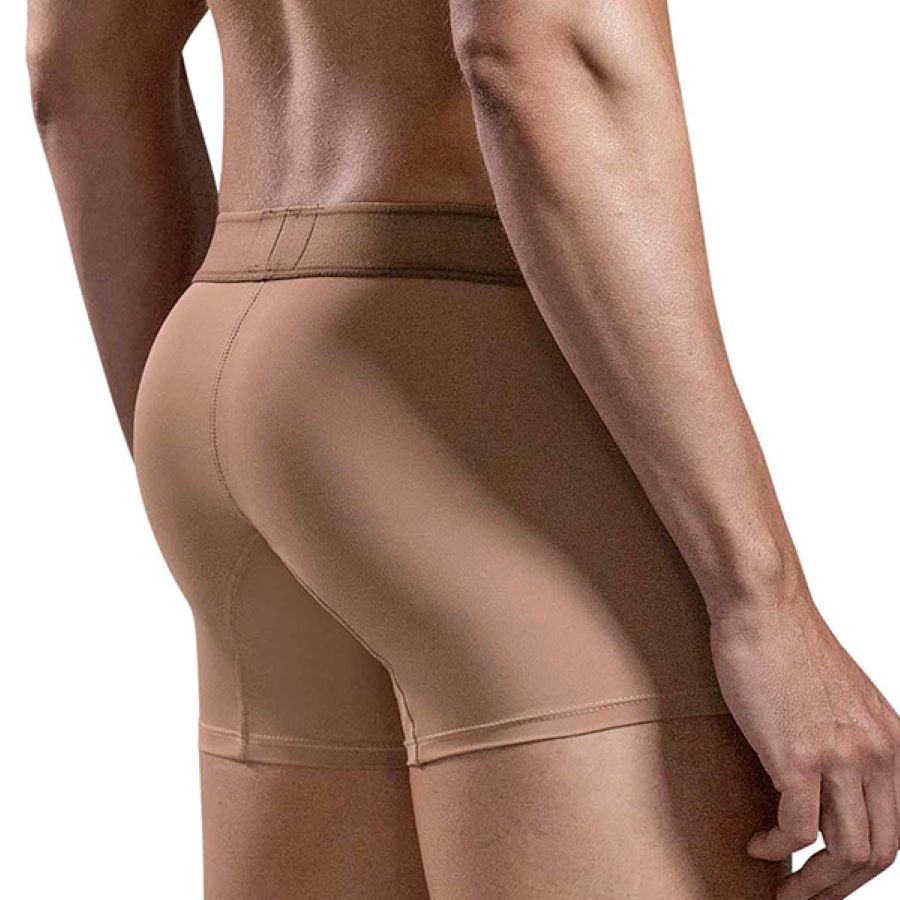 Clever Moda - Britanica Trunks - Boxershort - Zacht Microvezel - Brede Band - Bruin - Afbeelding 2