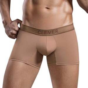 Clever Moda - Britanica Trunks - Boxershort - Zacht Microvezel - Brede Band - Bruin