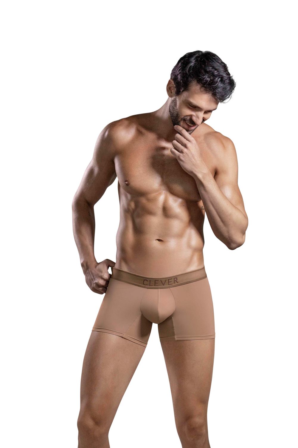 Clever Moda - Britanica Trunks - Boxershort - Zacht Microvezel - Brede Band - Bruin - Afbeelding 4