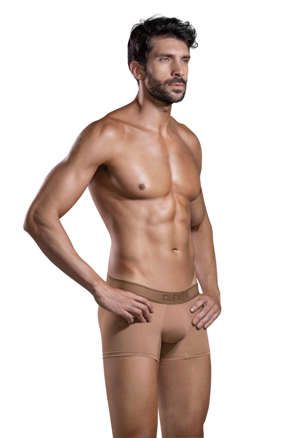 Clever Moda - Britanica Trunks - Boxershort - Zacht Microvezel - Brede Band - Bruin - Afbeelding 3