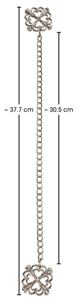 Bad Kitty - Tepelklemmen - Tepeldecoratie - Ketting - Zilver - Afbeelding 5