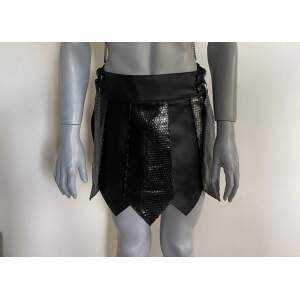 Bizonder - Gladiator Rok Snake - Gespen - Snakeprint -  Echt Leder - Zwart