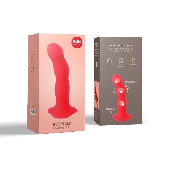 Fun Factory - Bouncer - Zuignap - Anaal - Vaginaal - Siliconen - Rood - Afbeelding 2