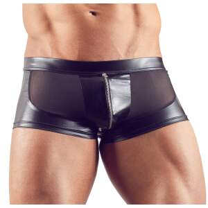 Svenjoyment Underwear - Short - Wetlook - Mesh - Gaas - Zwart