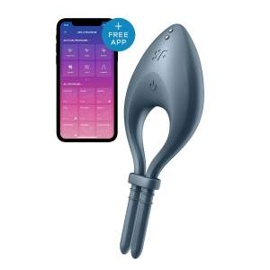 Satisfyer - Bullseye - Cockring - Vibrerend - Donker Blauw