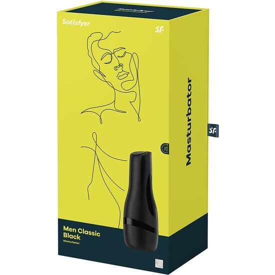 Satisfyer - Men Black Classic - Masturbator - Siliconen - Zwart - Afbeelding 4