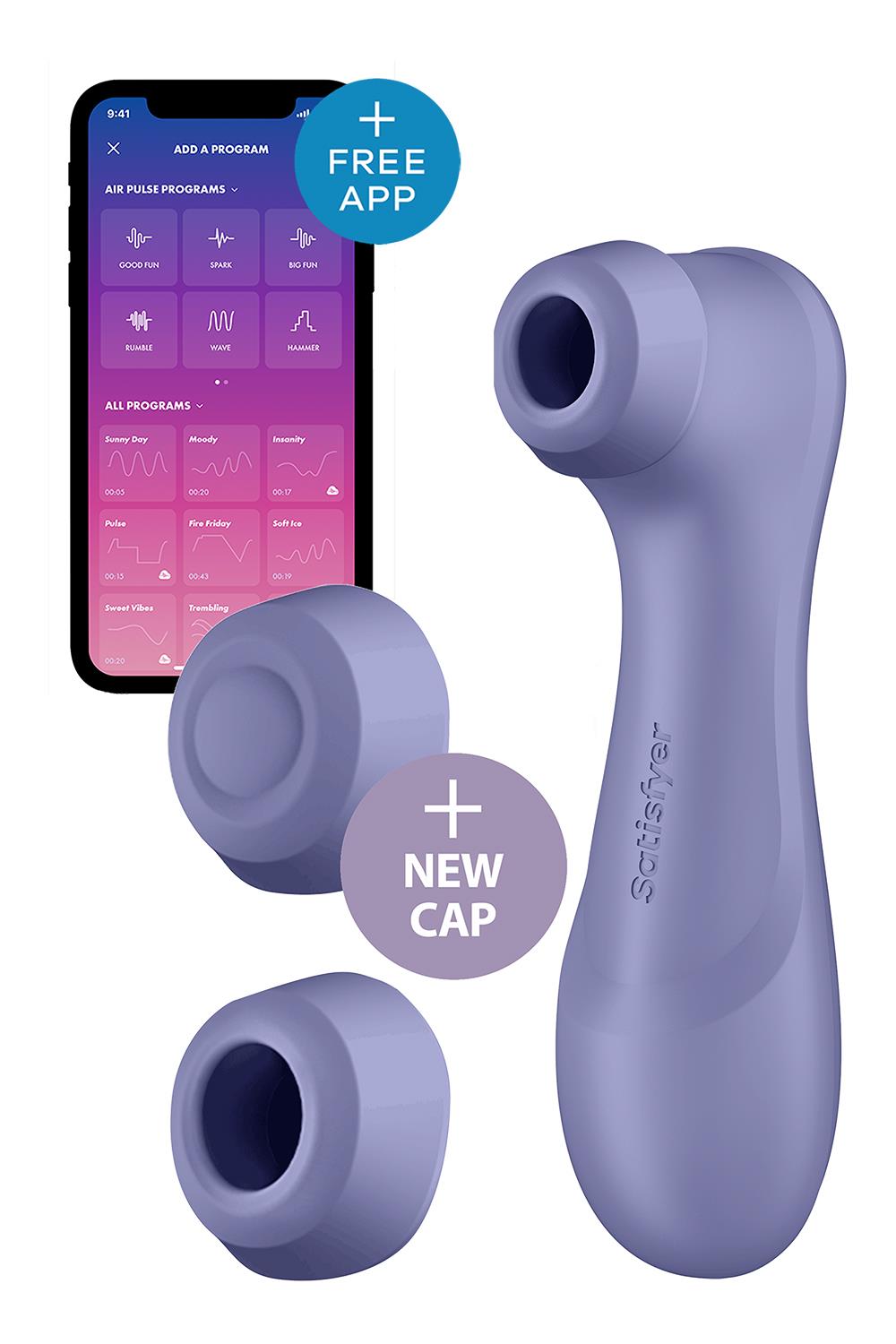 Satisfyer - Pro 2 Generation 3 - Liquid Air Technology - Vibraties - Met App - Lila