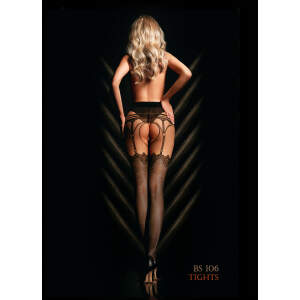 Black Secret - Open Kruis Panty BS106 - Zwart