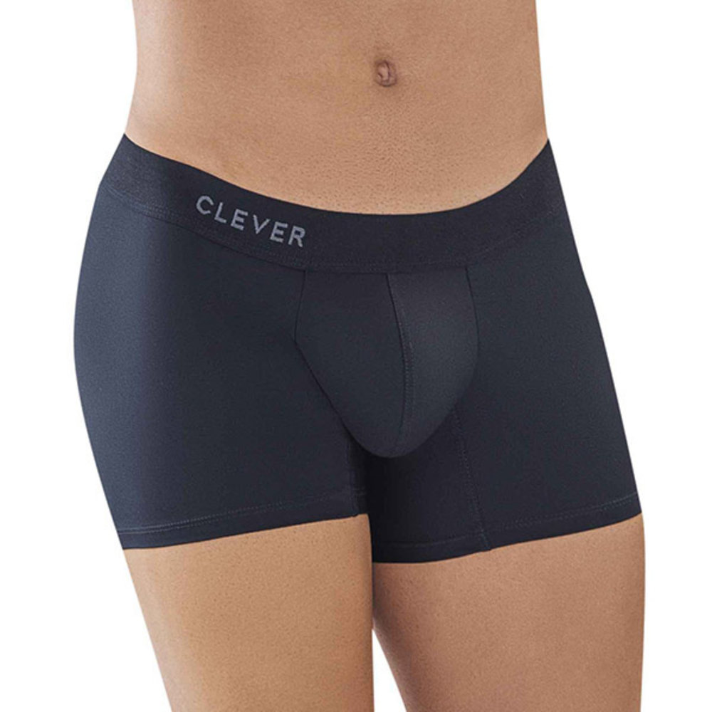 Clever Moda - Classic Match Boxer - Zacht Microvezel - Brede Band - Zwart