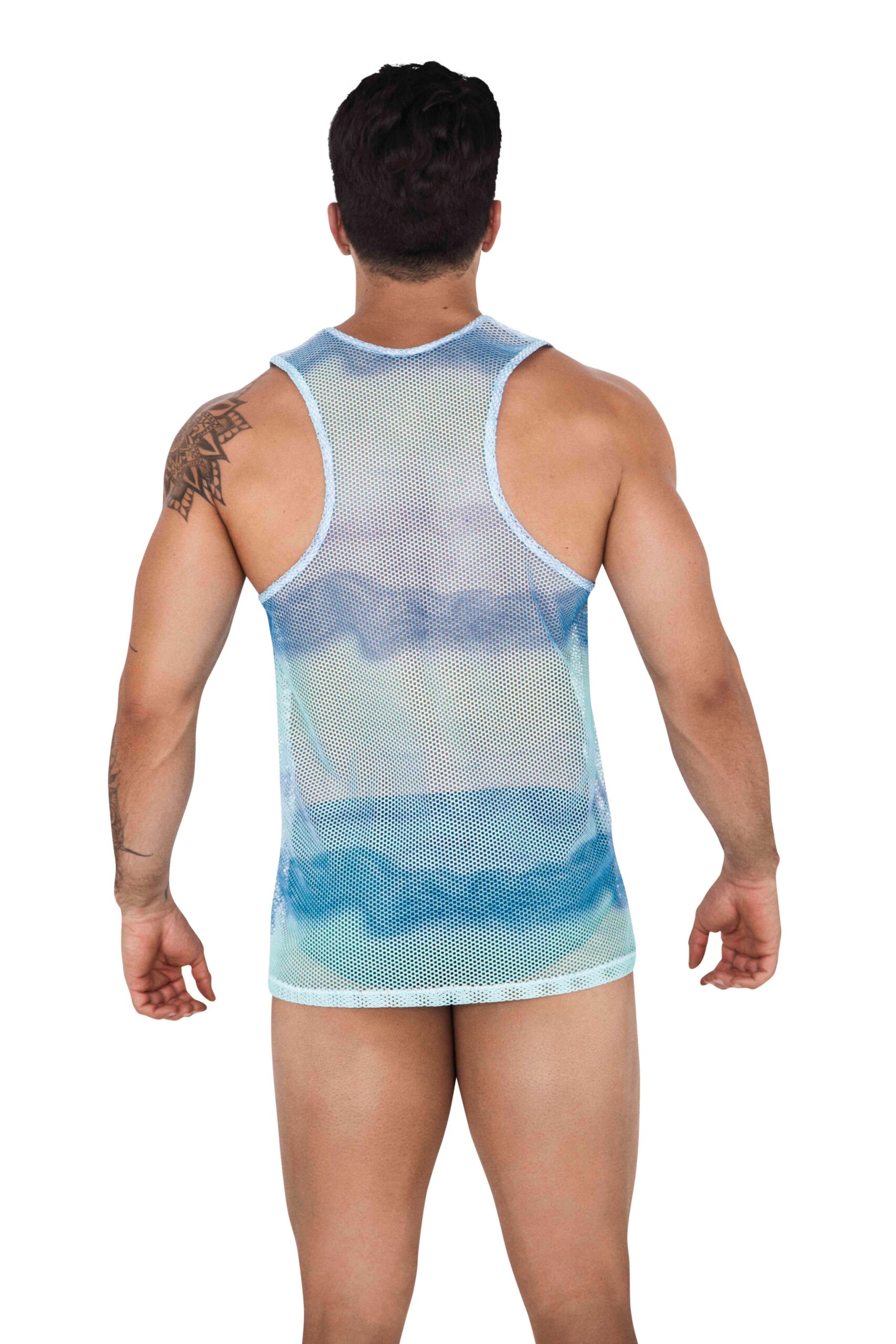 Clever Moda - Adriatic Tank Top - Visnet - Aqua - Afbeelding 2