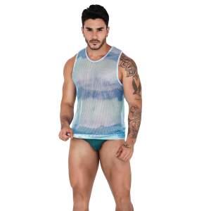 Clever Moda - Adriatic Tank Top - Visnet - Aqua