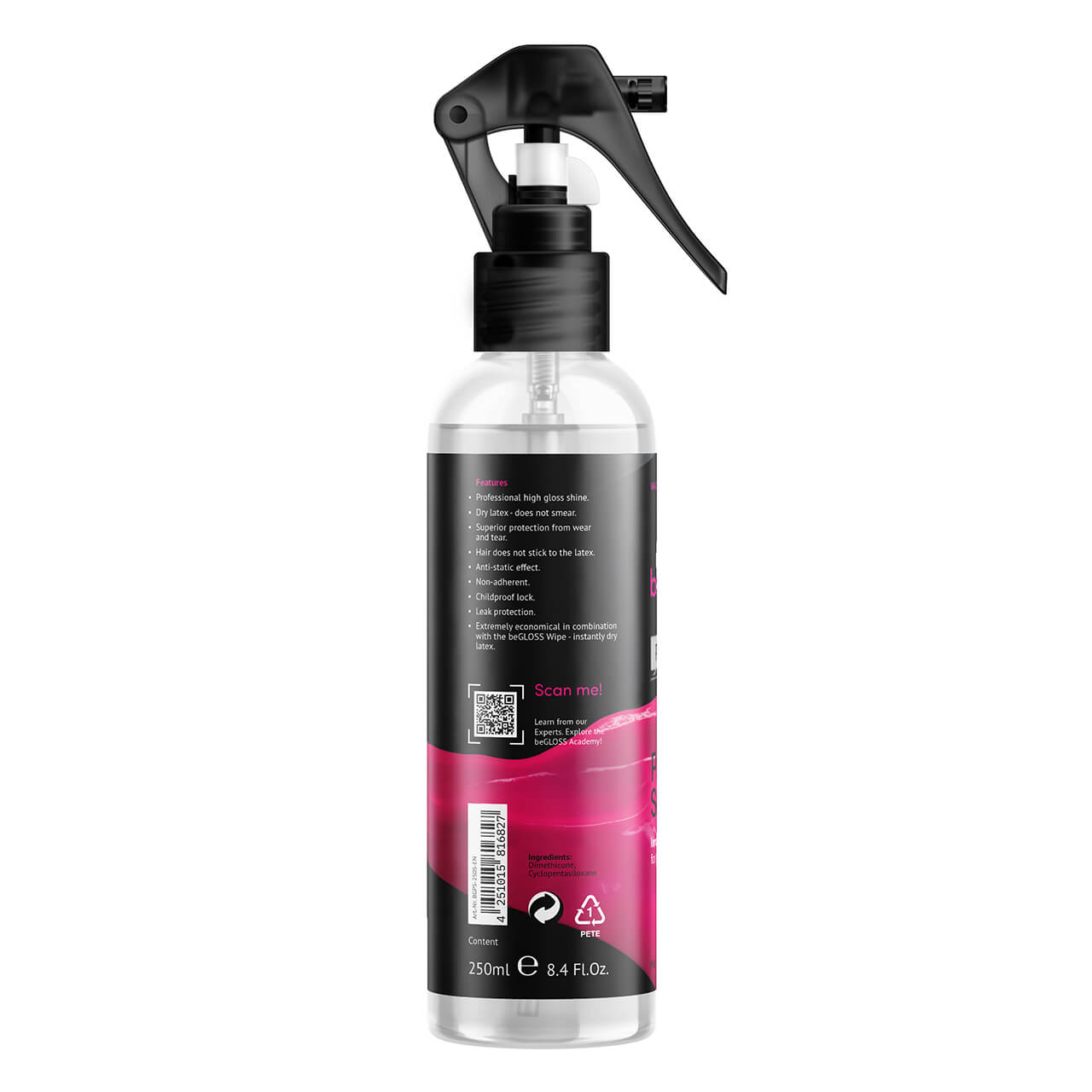 beGLOSS - Perfect Shine Premium Spray - Glansspray - Latex & Datex - 250 ml - Afbeelding 3