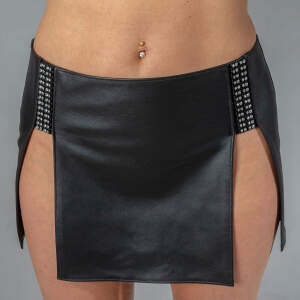 Leren Rok met Strass - Bizonder