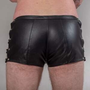 Leren Short met Gespen - Bizonder