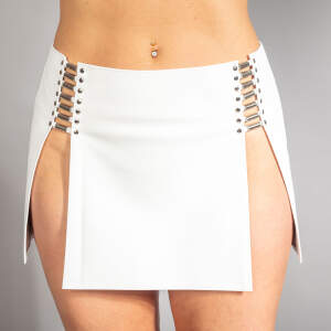 Leren Rok Wit Bizonder - Bizonder