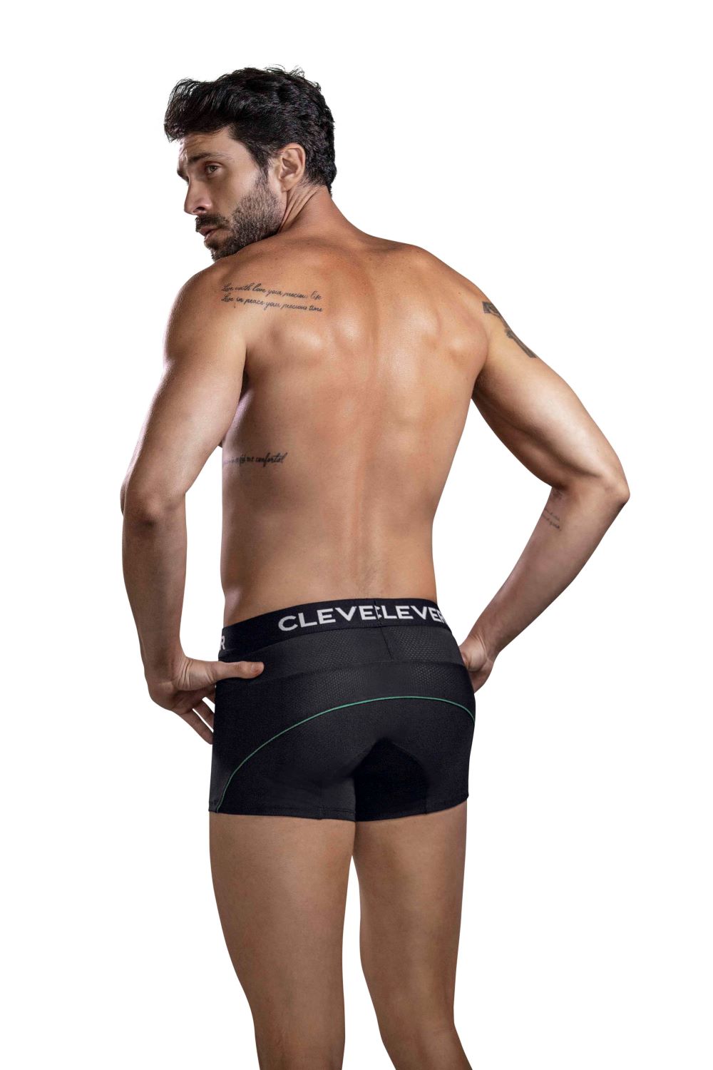 Clever Moda - Kalipso Trunks - Boxershort - Elastische Mesh - Brede Band - Black - Afbeelding 5