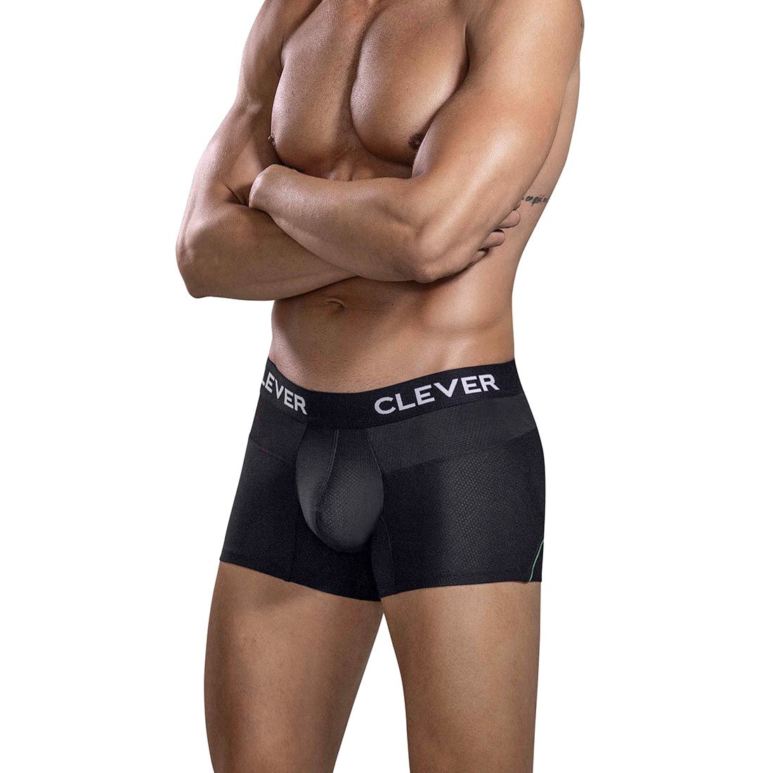 Clever Moda - Kalipso Trunks - Boxershort - Elastische Mesh - Brede Band - Black - Afbeelding 3