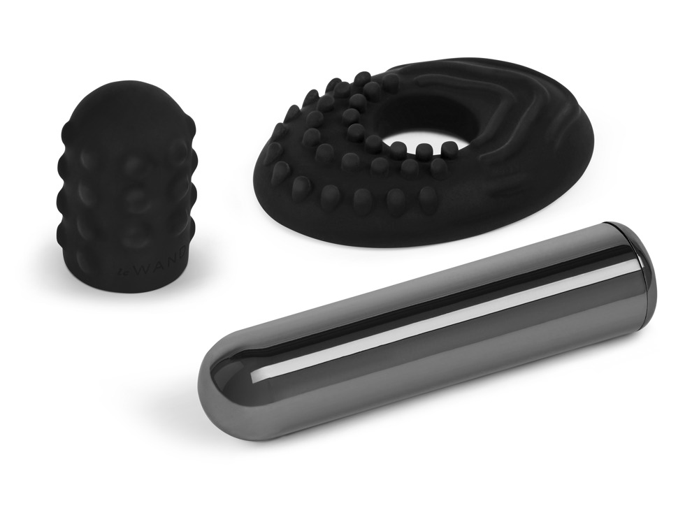 Le Wand - Bullet - Mini Vibrator - 2 Verwisselbare Opzetstukken - Zwart - Afbeelding 5