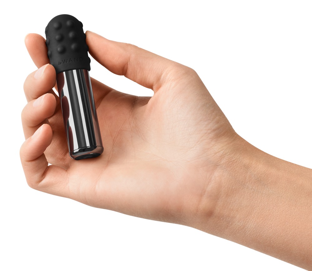 Le Wand - Bullet - Mini Vibrator - 2 Verwisselbare Opzetstukken - Zwart