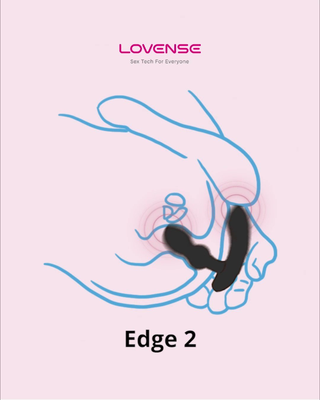 Lovense - Edge 2 – Prostaatvibrator met App en Dubbele Stimulatie - Afbeelding 2
