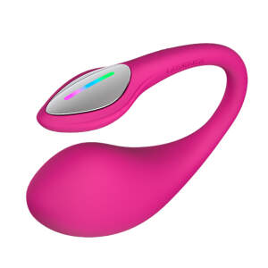 Lovense - Lush 4 - Wearable Bullet Vibrator - Egg - Remote - Display - Roze