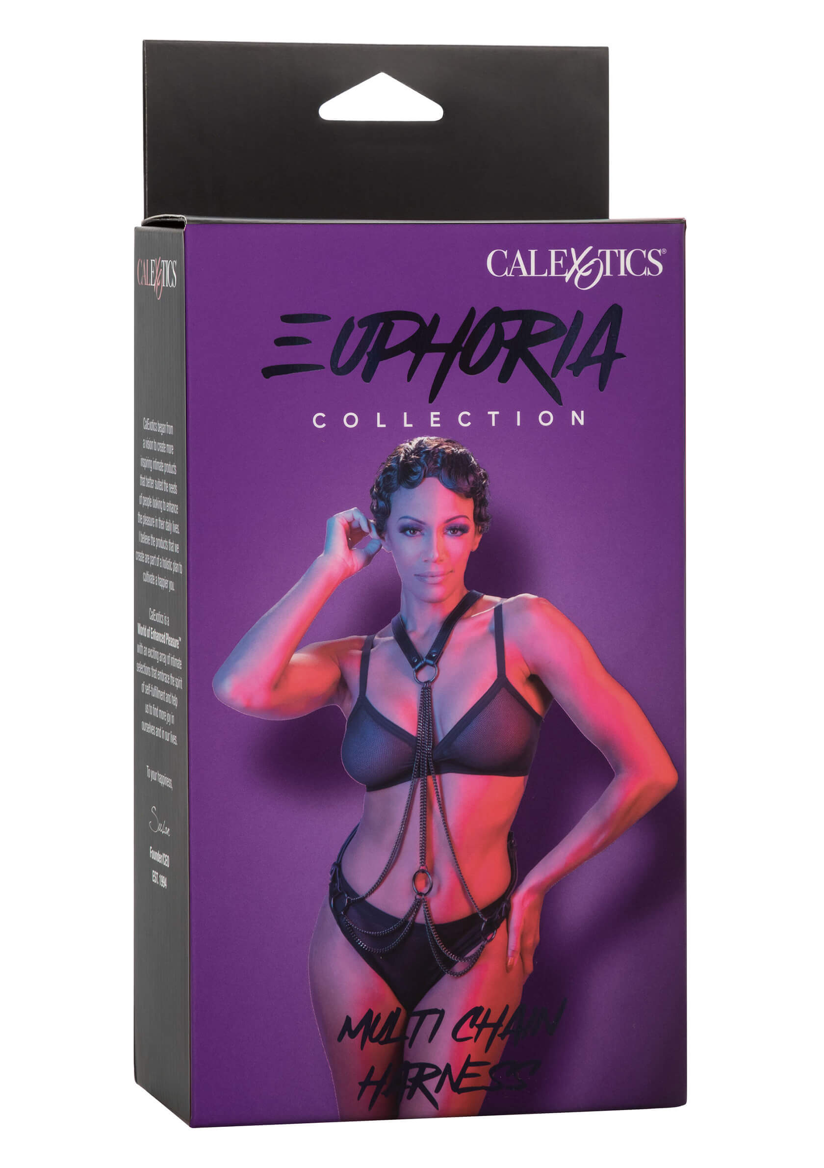 CalExotics - Euphoria - Multi Chain Harnas - Metaal - PU-leer - Zwart - Afbeelding 4